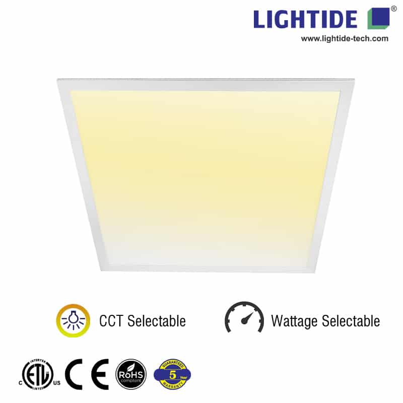 Lightide-CCT-&-wattage-selectable-led-flat-panel-light