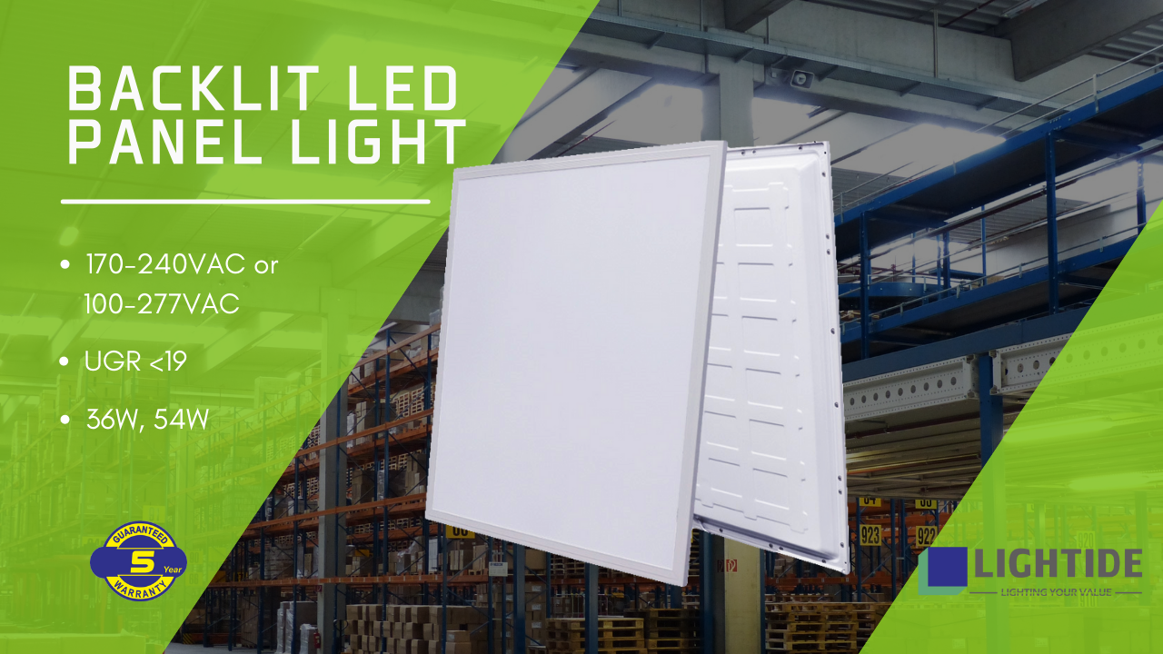 Lightide backlit flat LED Panel Ceiling Lights flush mount