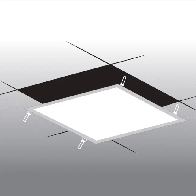 Spring Clip Recessed Mount LED FLAT PANEL LIGHTS